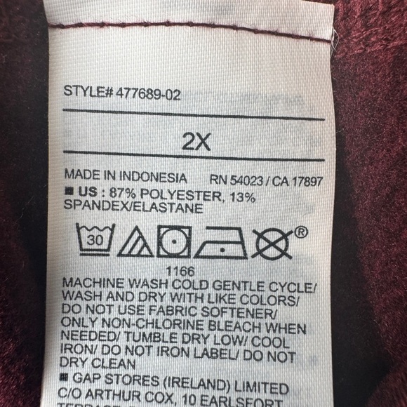 Old Navy High Rise Flare Leggings Burgundy - Picture 7 of 8